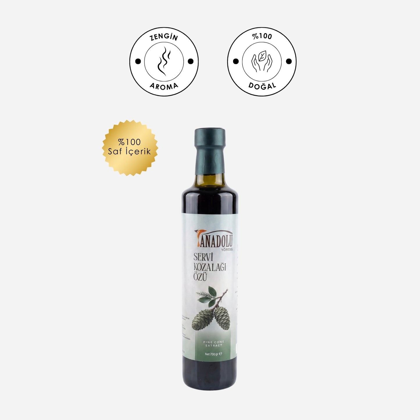 Ülgen Oliva %100 Doğal Servi Kozalağı Özü 700ml