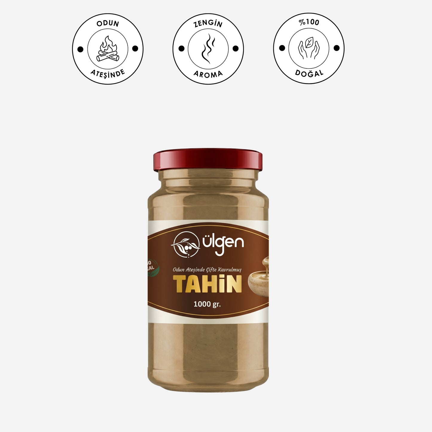 Ülgen Oliva Organik Odun Ateşinde Kavrulmuş Yerli Susam Tahin - 1 Kg