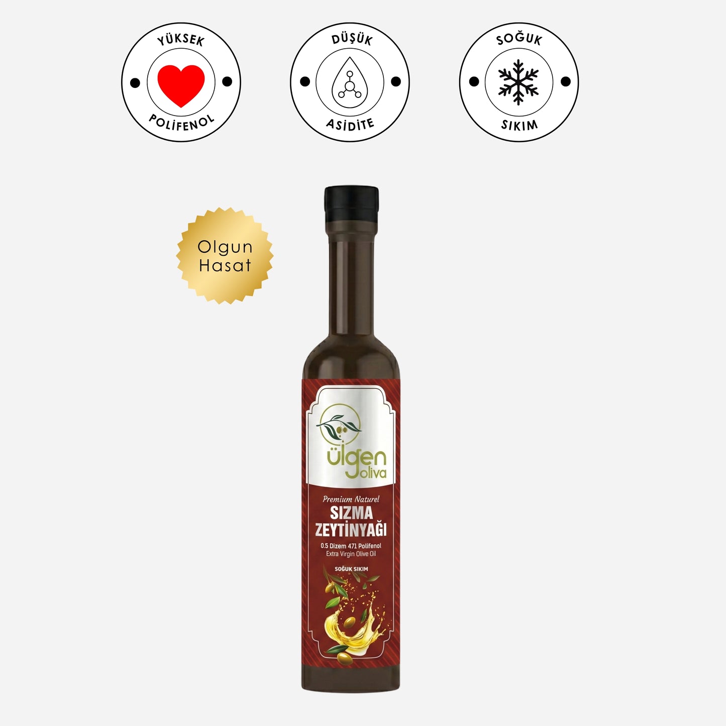 Naturel Sızma Olgun Hasat Zeytinyağı • 500 ml