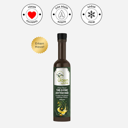 Taş Baskı Erken Hasat Zeytinyağı • 500 ml