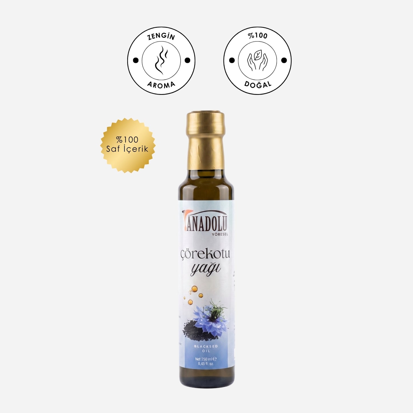 Ülgen Oliva %100 Doğal Çörekotu Yağı 250ml