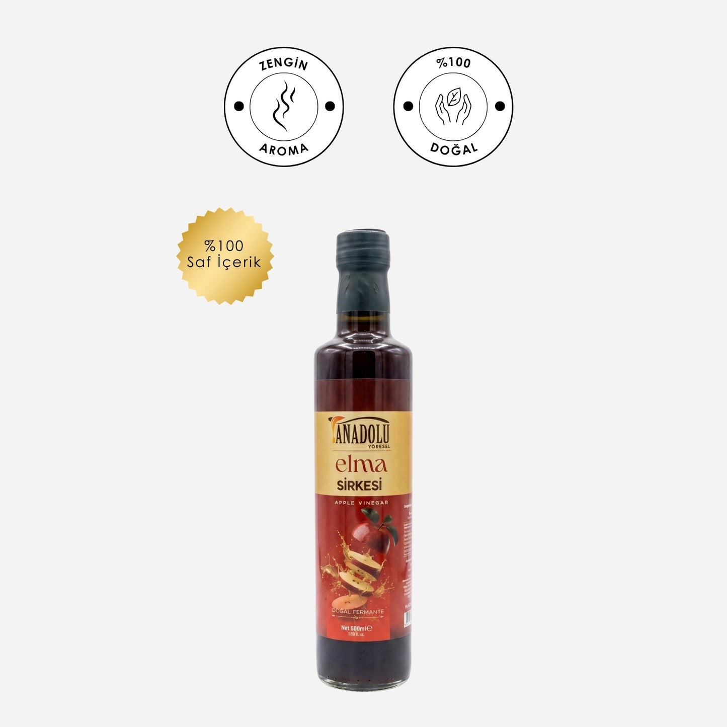 Ülgen Oliva %100 Doğal Elma Sirkesi 500ml
