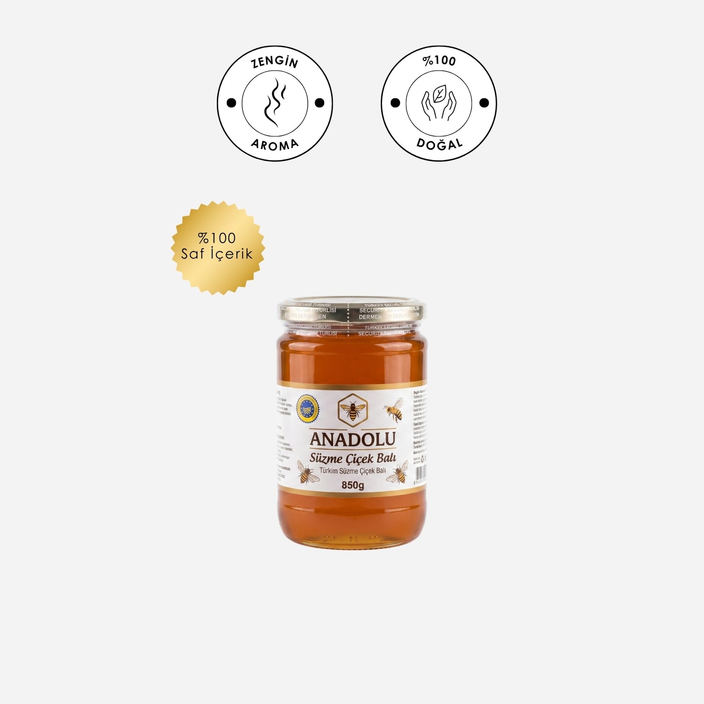 Ülgen Oliva %100 Doğal Süzme Çiçek Bal 850ml