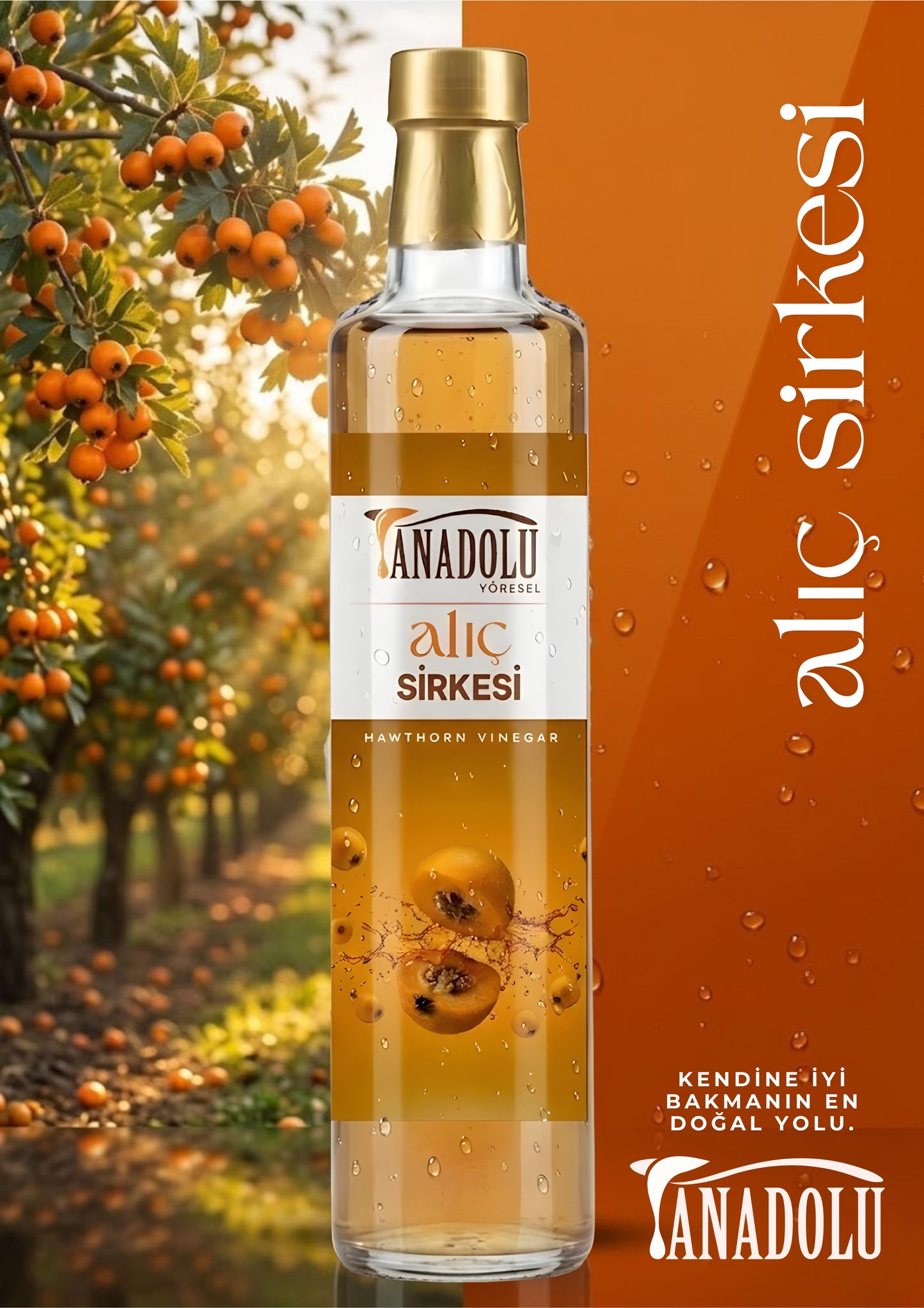Ülgen Oliva %100 Doğal Alıç Sirkesi 500 ml