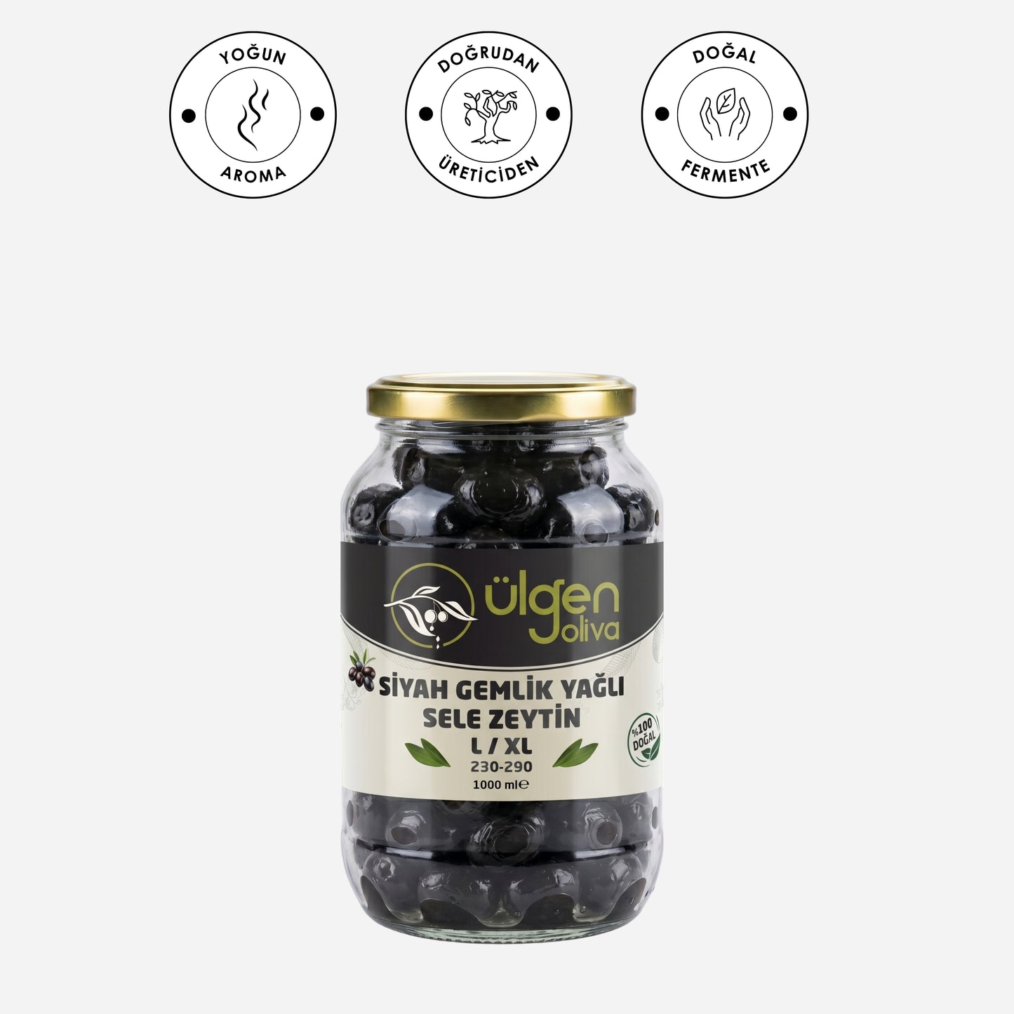Ülgen Oliva Doğal Siyah Zeytin Sele