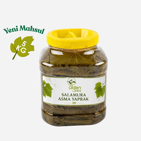 Manisa Alaşehir Premium Salamura Asma Yaprak (Yeni Mahsul) 5 KG