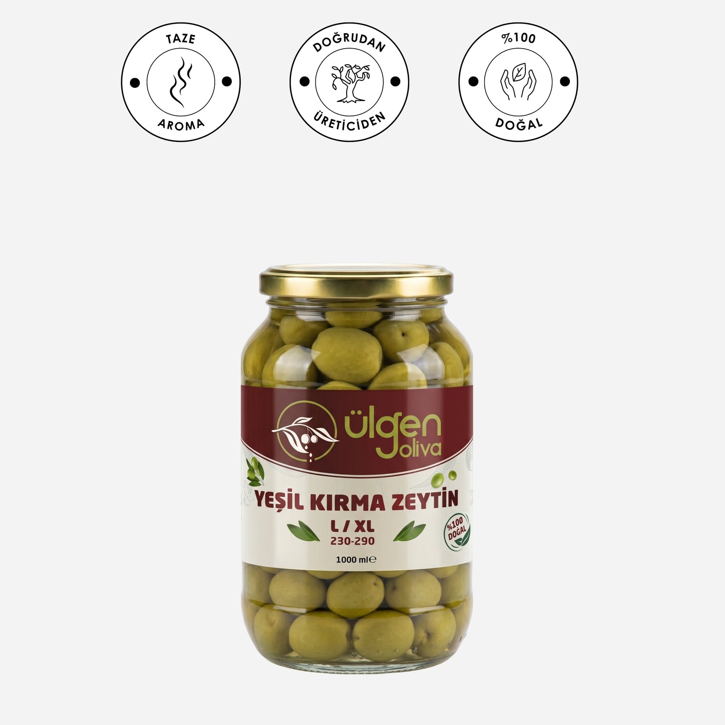 Ülgen Oliva Kırma Yeşil Zeytin